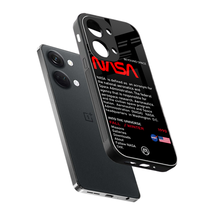 nasa project back phone cover | glass case for oneplus nord 3