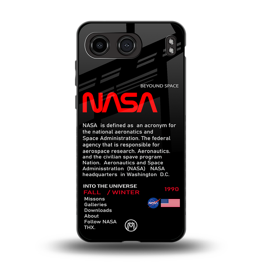 nasa project back phone cover | glass case for oneplus nord 4