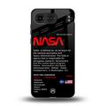 nasa project back phone cover | glass case for oneplus nord 4