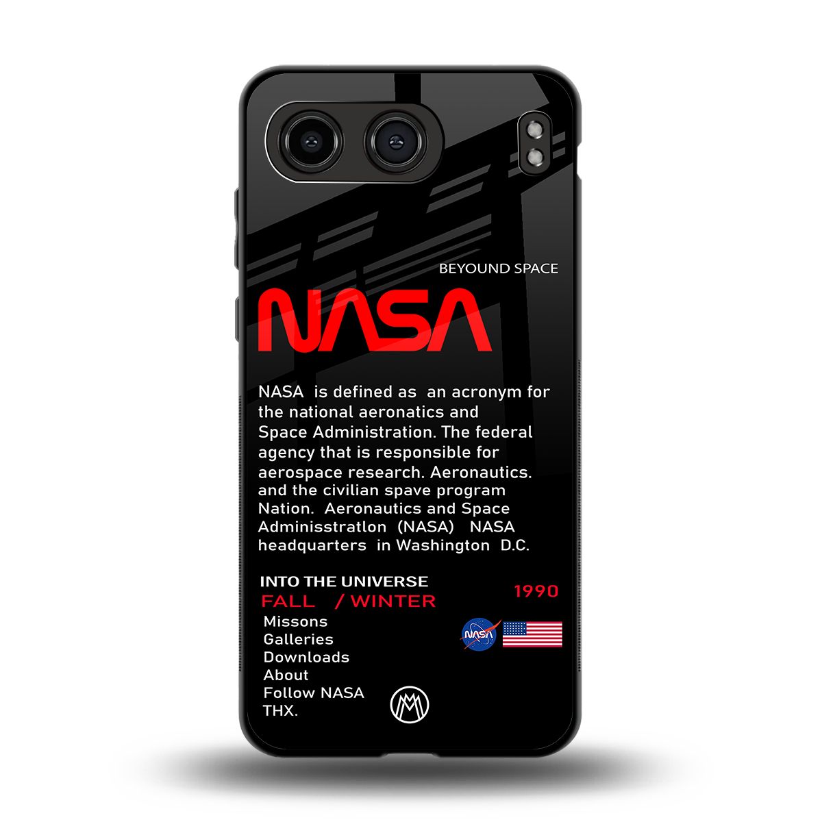 nasa project back phone cover | glass case for oneplus nord 4