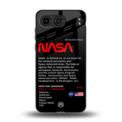 nasa project back phone cover | glass case for oneplus nord 4