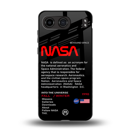 nasa project back phone cover | glass case for oneplus nord 4