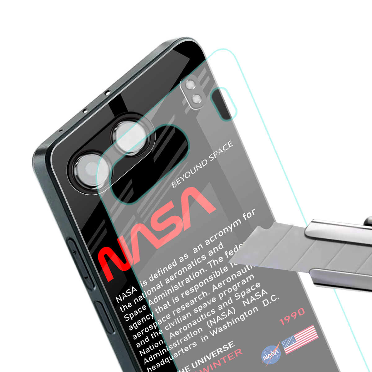 nasa project back phone cover | glass case for oneplus nord 4