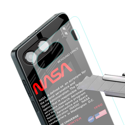 nasa project back phone cover | glass case for oneplus nord 4