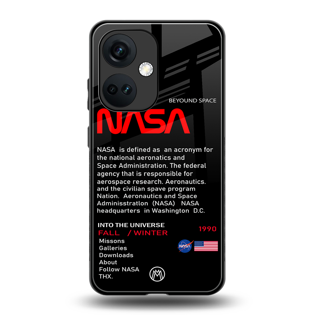 nasa project back phone cover | glass case for oneplus nord ce 3