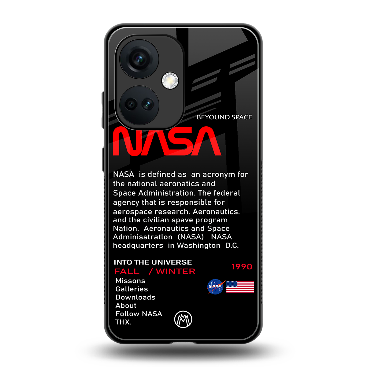 nasa project back phone cover | glass case for oneplus nord ce 3