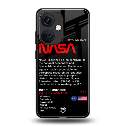 nasa project back phone cover | glass case for oneplus nord ce 3