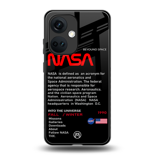 nasa project back phone cover | glass case for oneplus nord ce 3