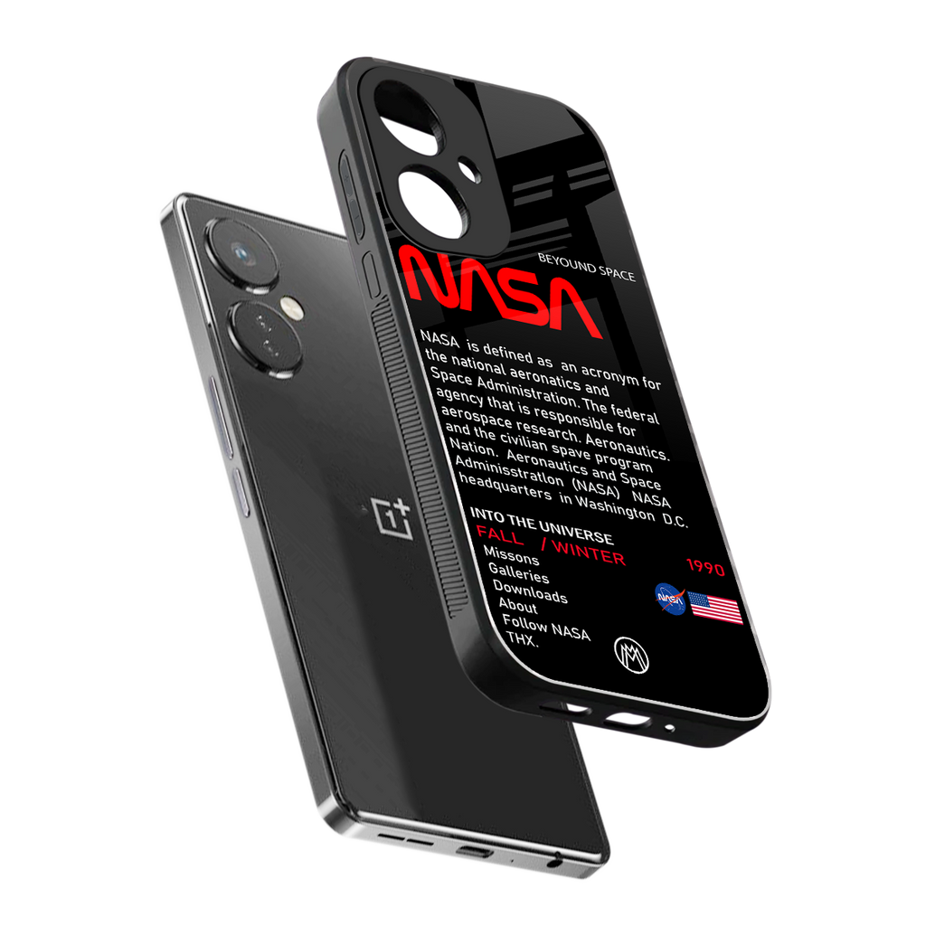 nasa project back phone cover | glass case for oneplus nord ce 3