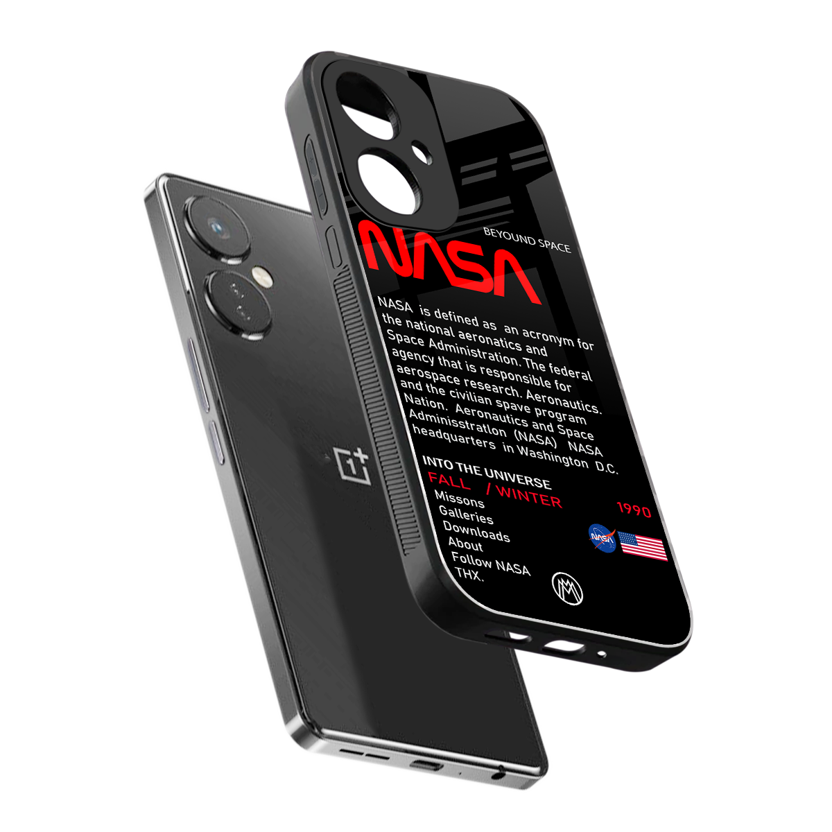 nasa project back phone cover | glass case for oneplus nord ce 3