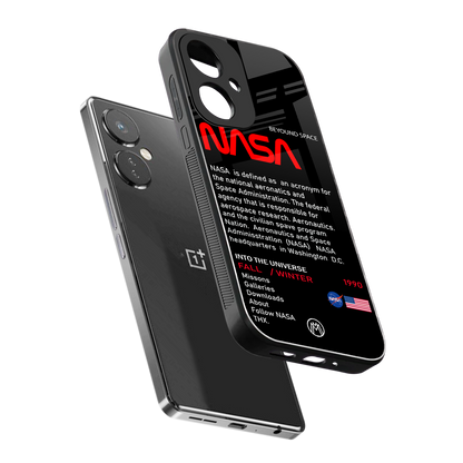 nasa project back phone cover | glass case for oneplus nord ce 3