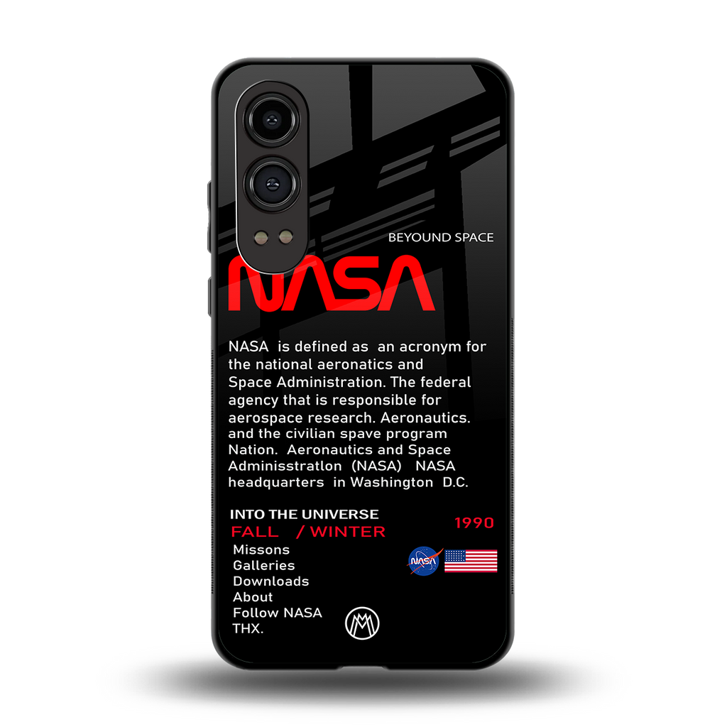 nasa project back phone cover | glass case for oneplus nord ce 4 lite