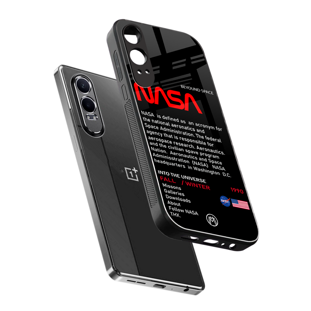 nasa project back phone cover | glass case for oneplus nord ce 4 lite