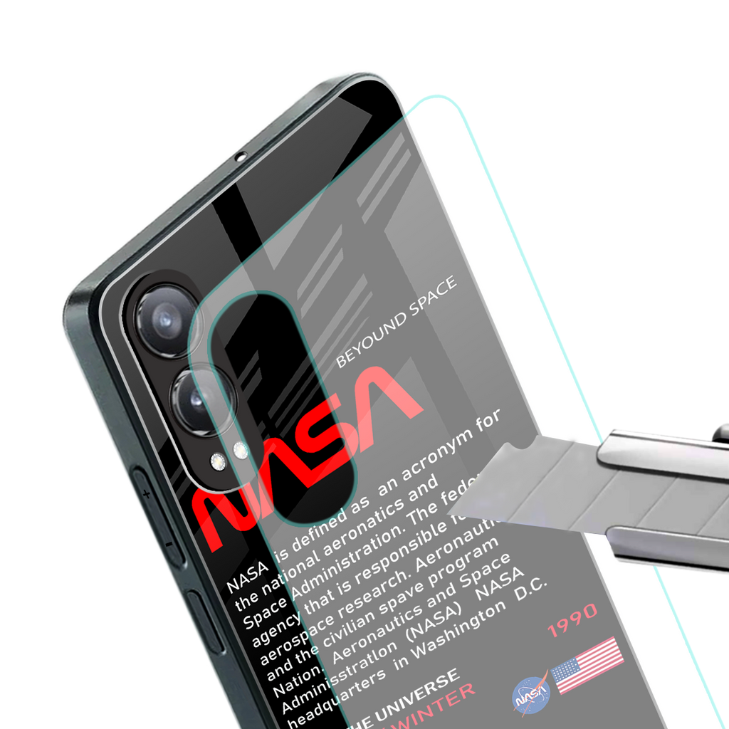 nasa project back phone cover | glass case for oneplus nord ce 4 lite