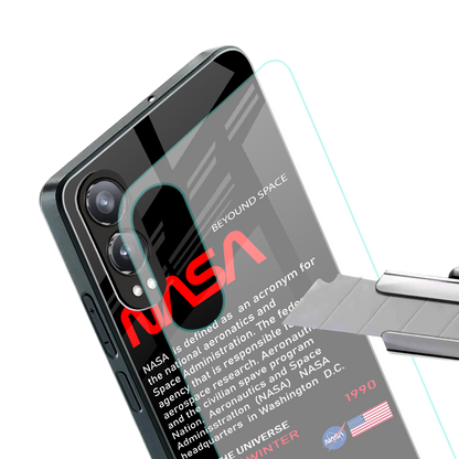 nasa project back phone cover | glass case for oneplus nord ce 4 lite