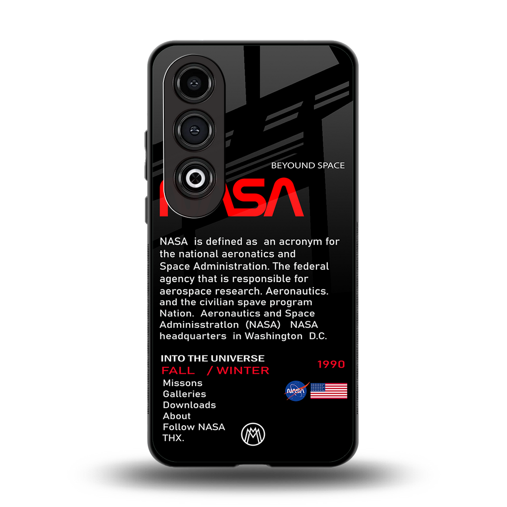 nasa project back phone cover | glass case for oneplus nord ce 4