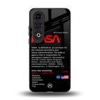 nasa project back phone cover | glass case for oneplus nord ce 4