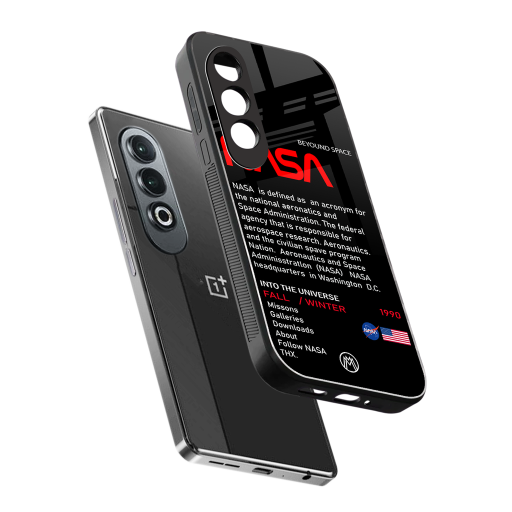 nasa project back phone cover | glass case for oneplus nord ce 4