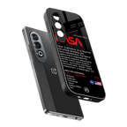 nasa project back phone cover | glass case for oneplus nord ce 4