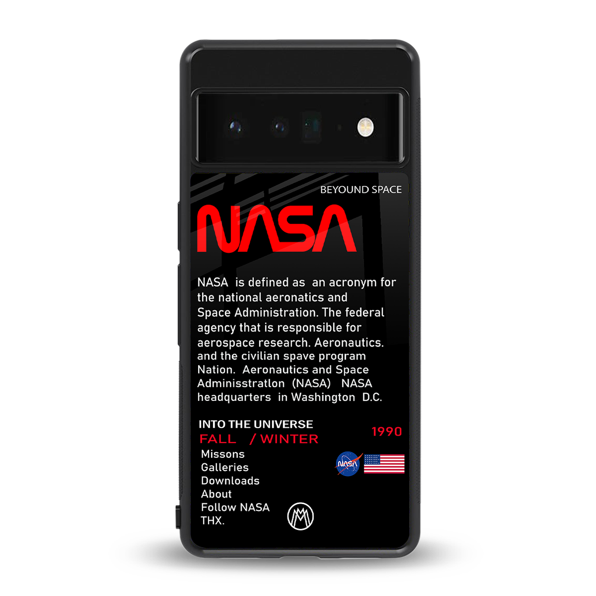 nasa project back phone cover | glass case for google pixel 6 pro