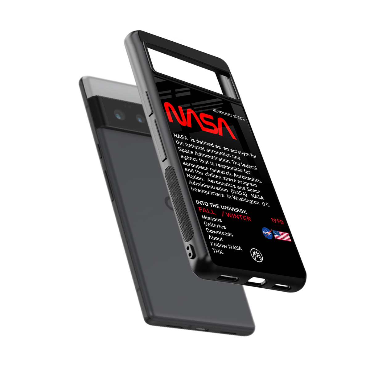 nasa project back phone cover | glass case for google pixel 6 pro
