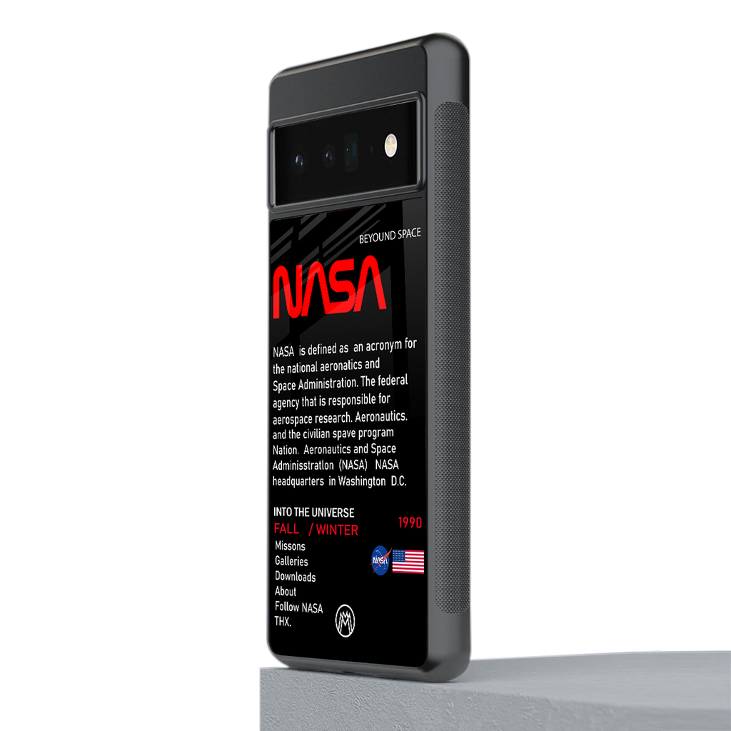 nasa project back phone cover | glass case for google pixel 6 pro
