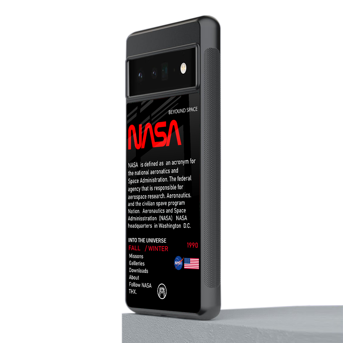 nasa project back phone cover | glass case for google pixel 6 pro