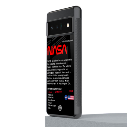 nasa project back phone cover | glass case for google pixel 6 pro