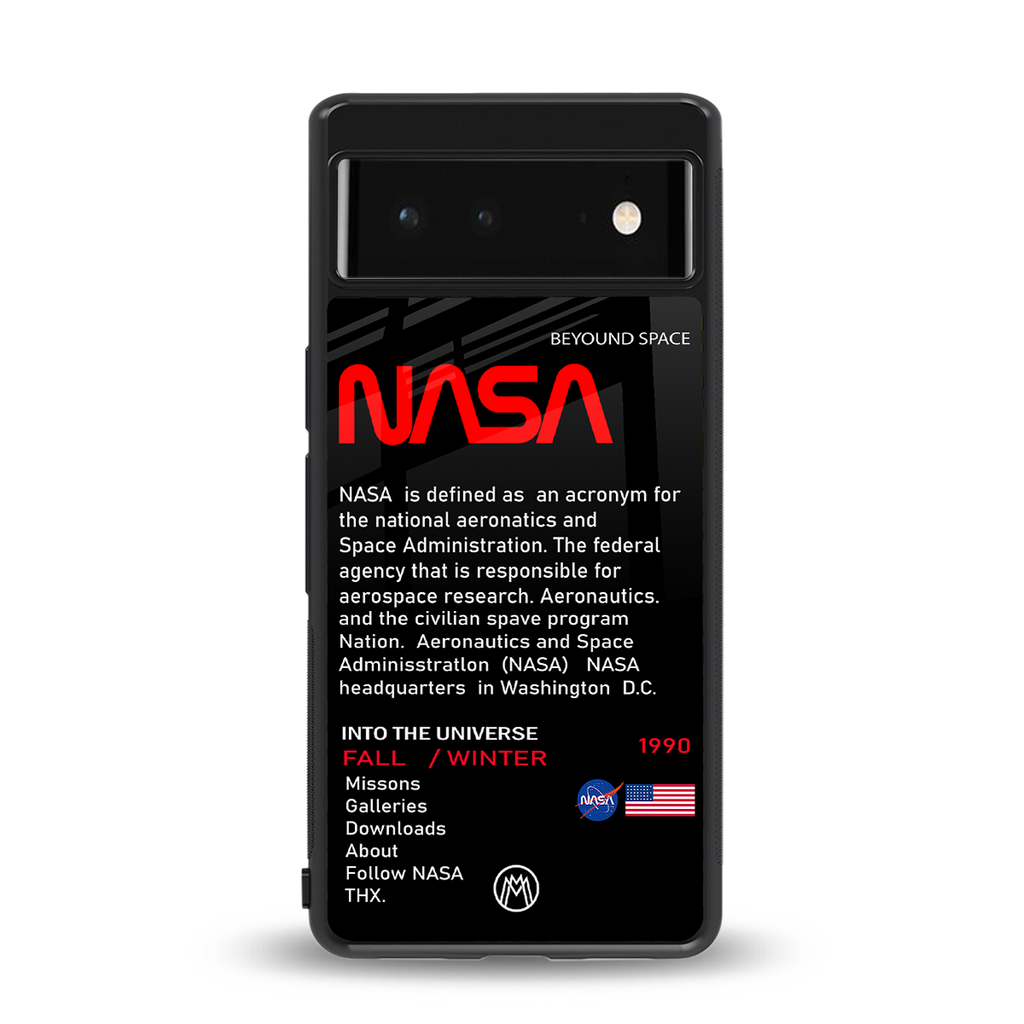 nasa project back phone cover | glass case for google pixel 6
