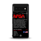 nasa project back phone cover | glass case for google pixel 6