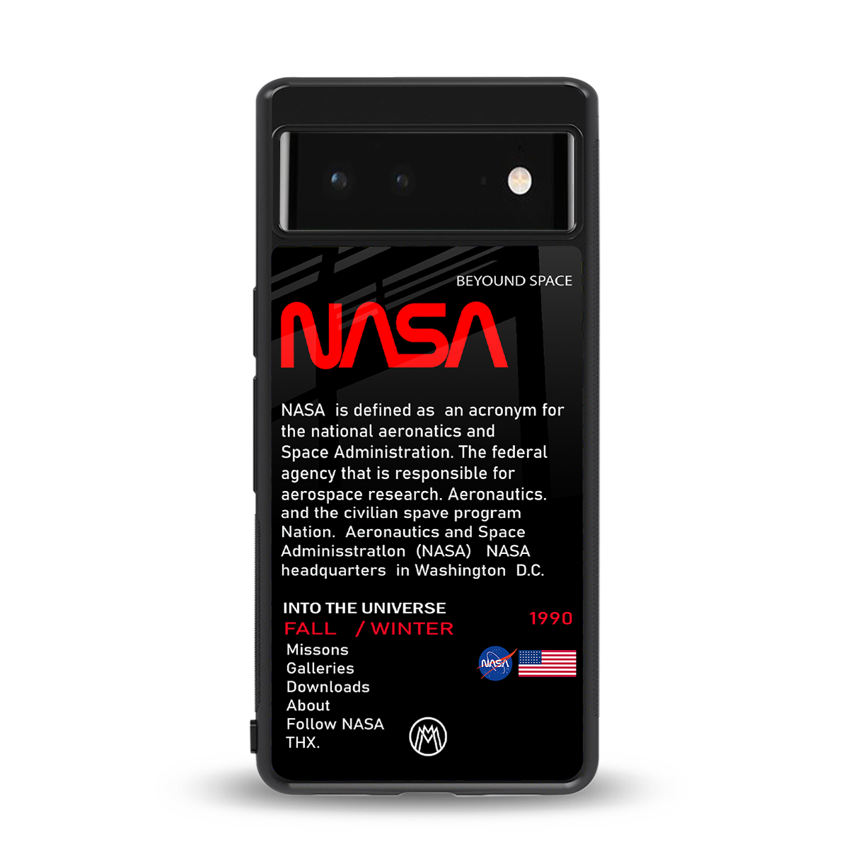 nasa project back phone cover | glass case for google pixel 6