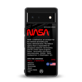 nasa project back phone cover | glass case for Google Pixel 6A