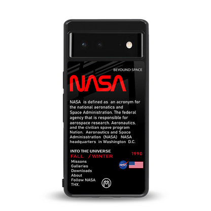 nasa project back phone cover | glass case for Google Pixel 6A