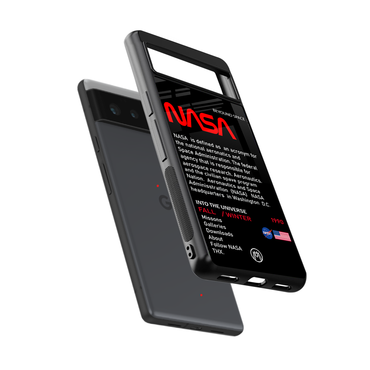 nasa project back phone cover | glass case for google pixel 6