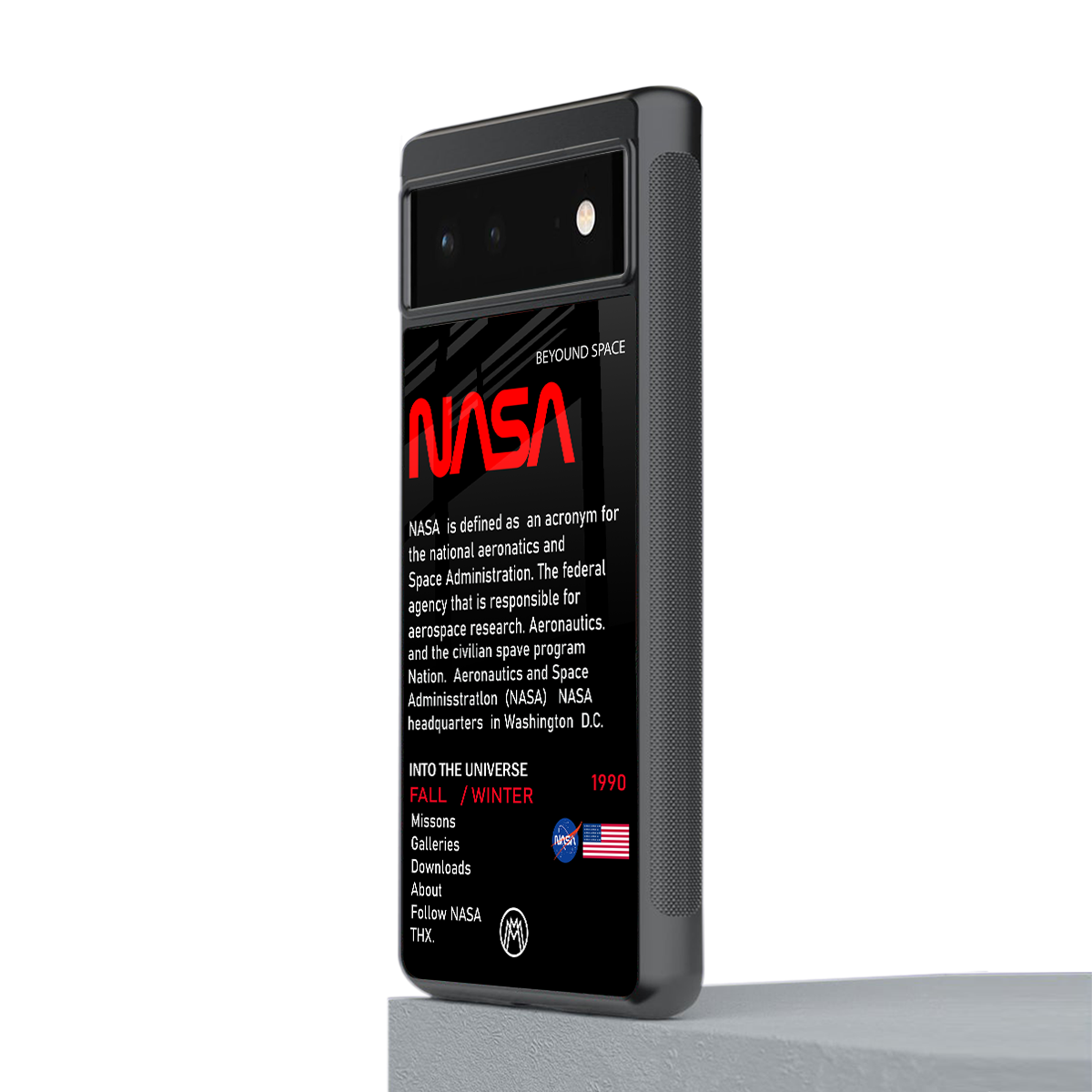 nasa project back phone cover | glass case for google pixel 6