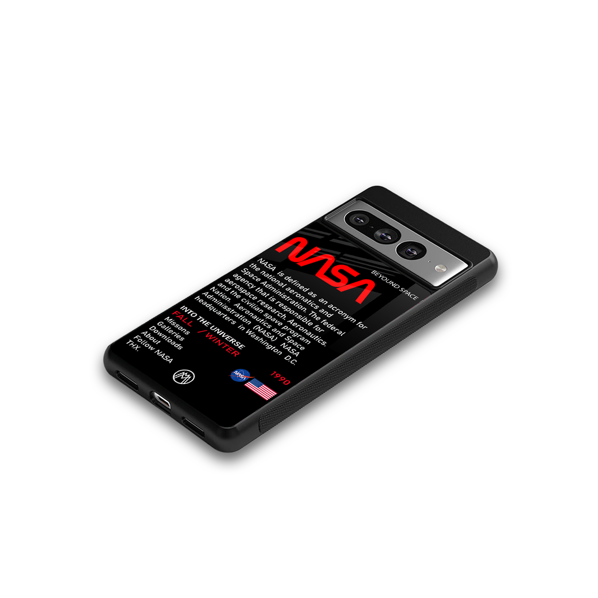 nasa project back phone cover | glass case for google pixel 7 pro