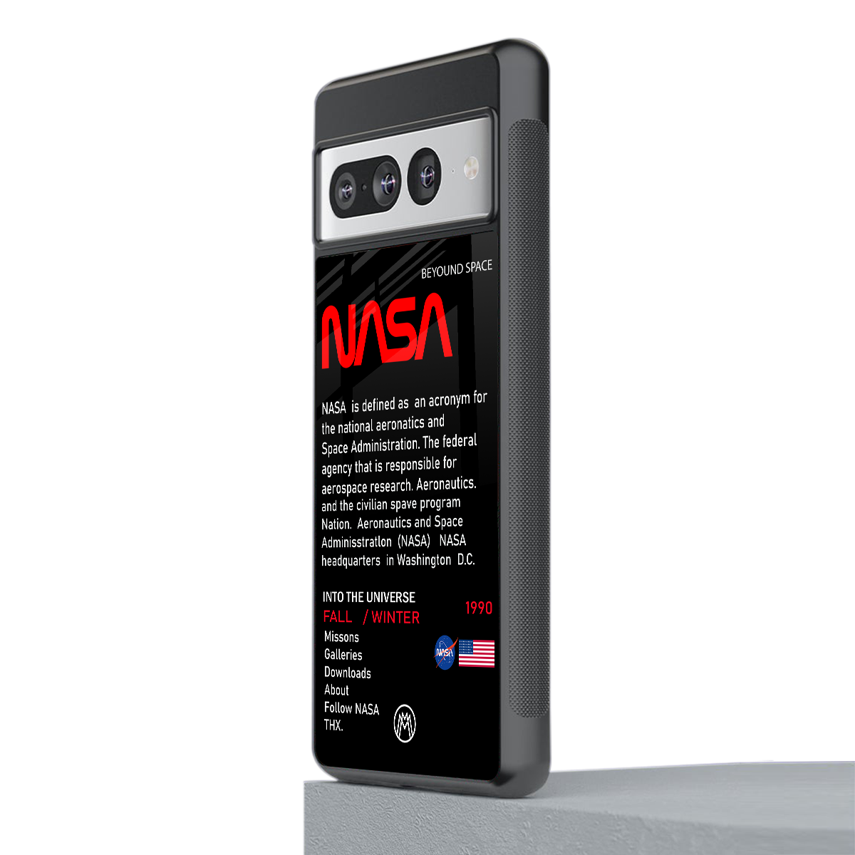 nasa project back phone cover | glass case for google pixel 7 pro