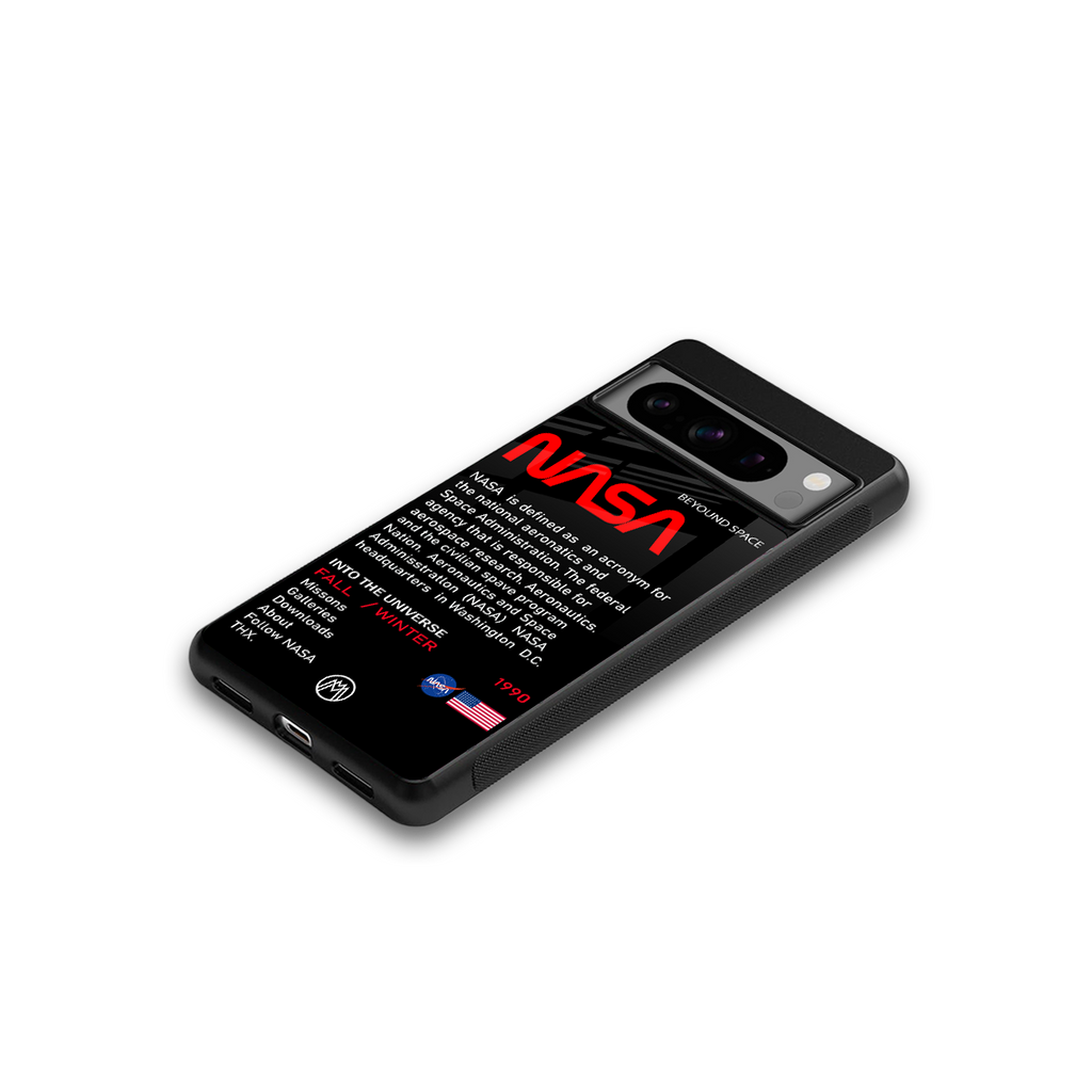 nasa project back phone cover | glass case for google pixel 8 pro