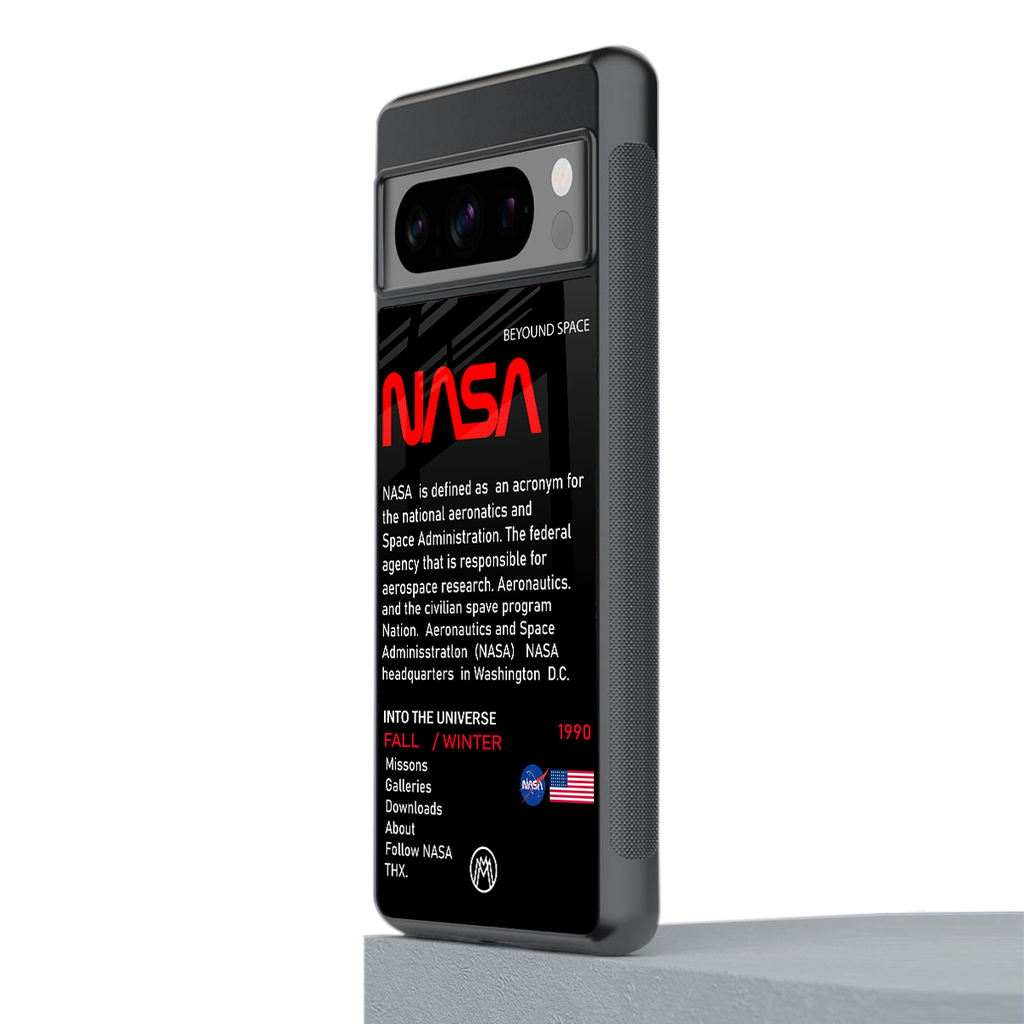 nasa project back phone cover | glass case for google pixel 8 pro
