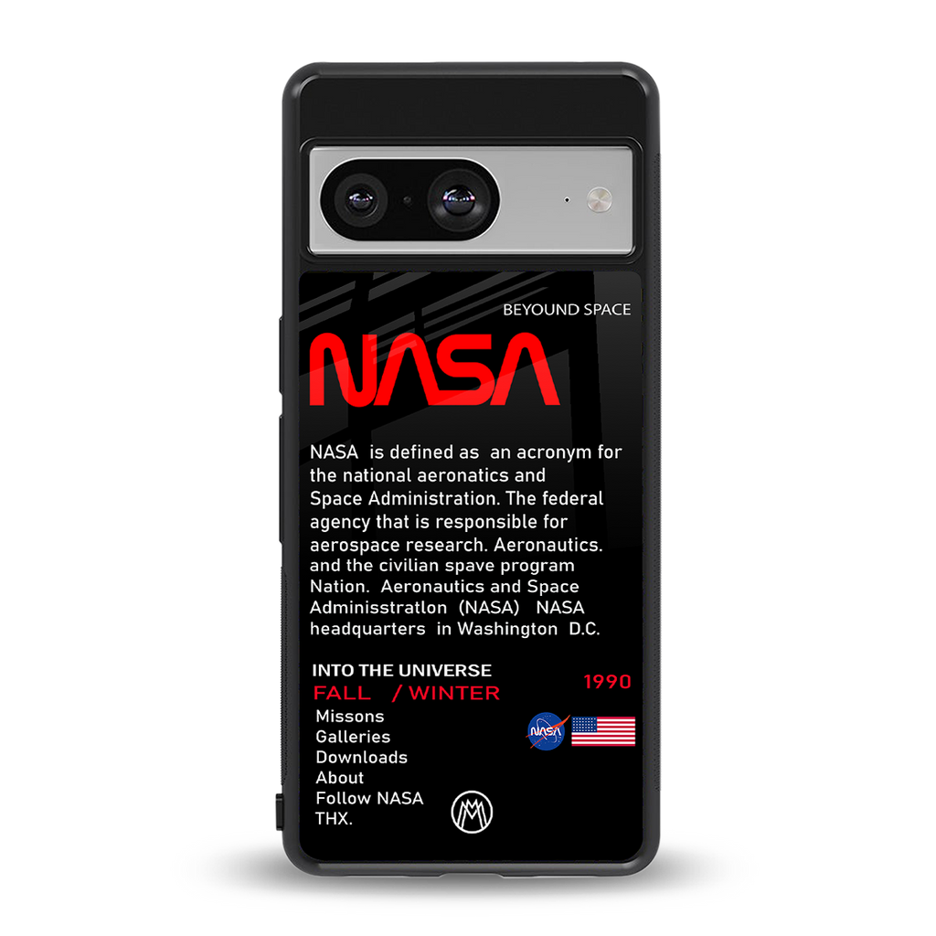 nasa project back phone cover | glass case for Google Pixel 8