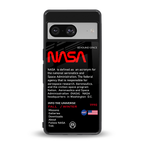 nasa project back phone cover | glass case for Google Pixel 8