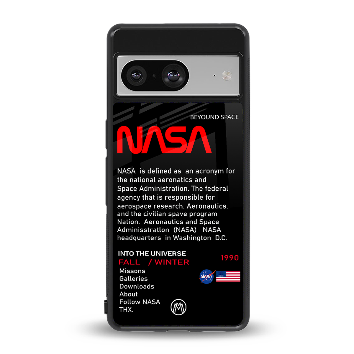 nasa project back phone cover | glass case for Google Pixel 8