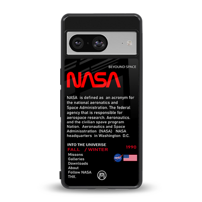 nasa project back phone cover | glass case for Google Pixel 8