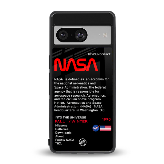 nasa project back phone cover | glass case for Google Pixel 8