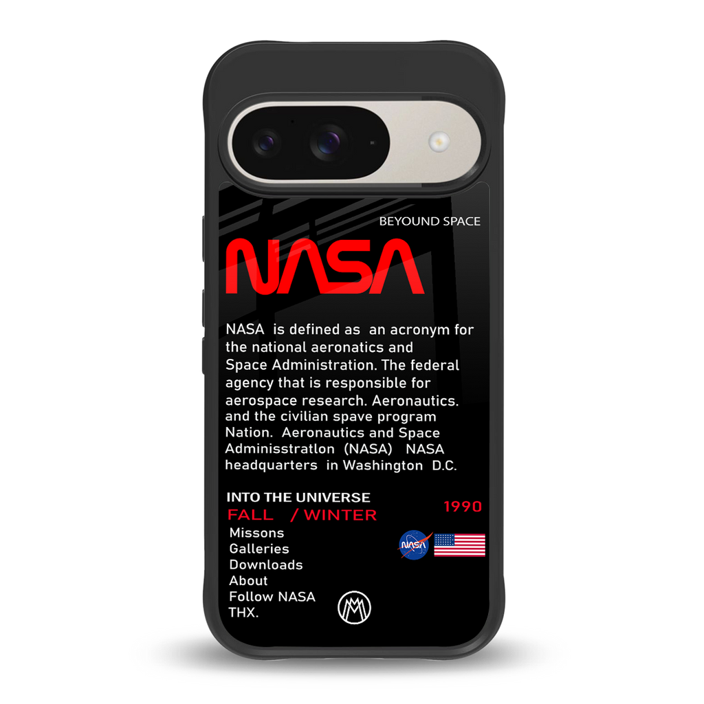 nasa project back phone cover | glass case for google pixel 9
