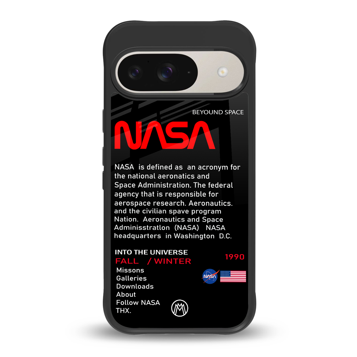 nasa project back phone cover | glass case for google pixel 9