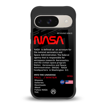 nasa project back phone cover | glass case for google pixel 9