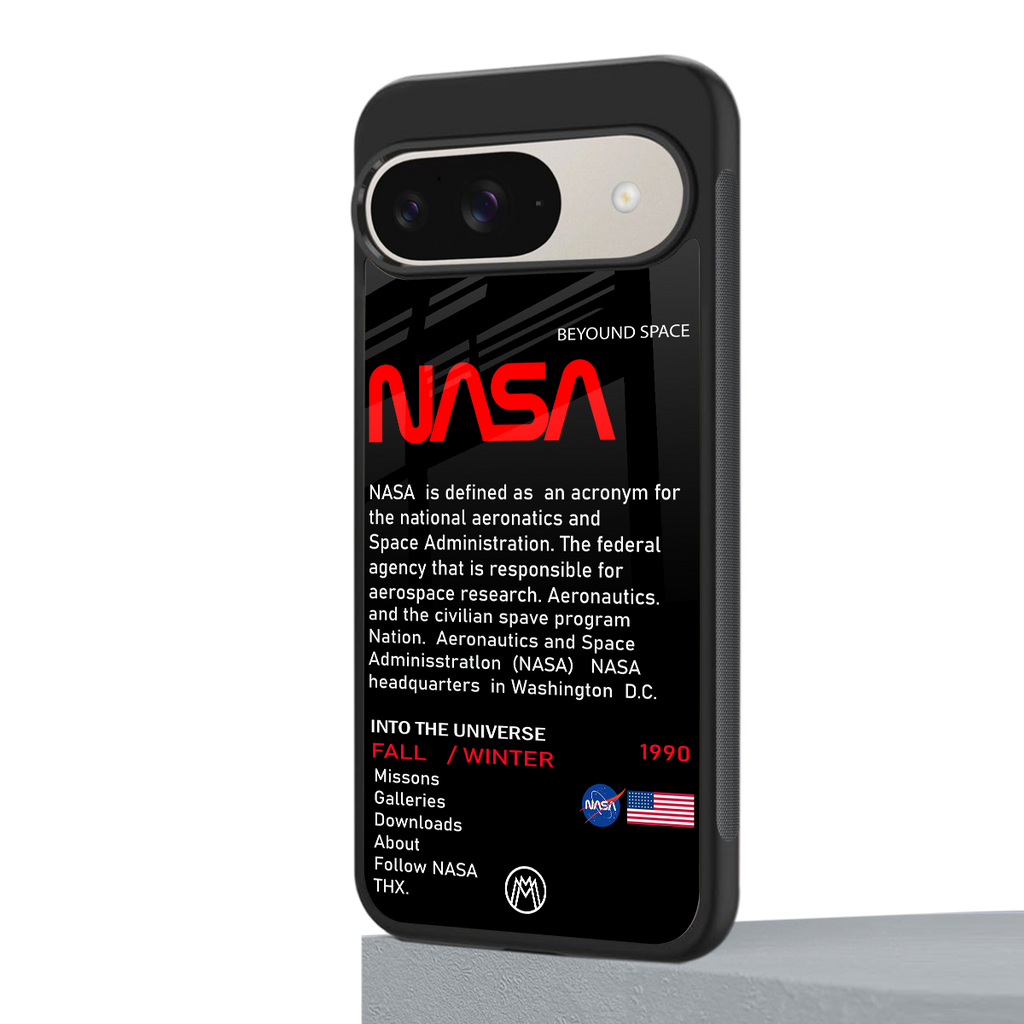 nasa project back phone cover | glass case for google pixel 9