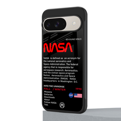 nasa project back phone cover | glass case for google pixel 9