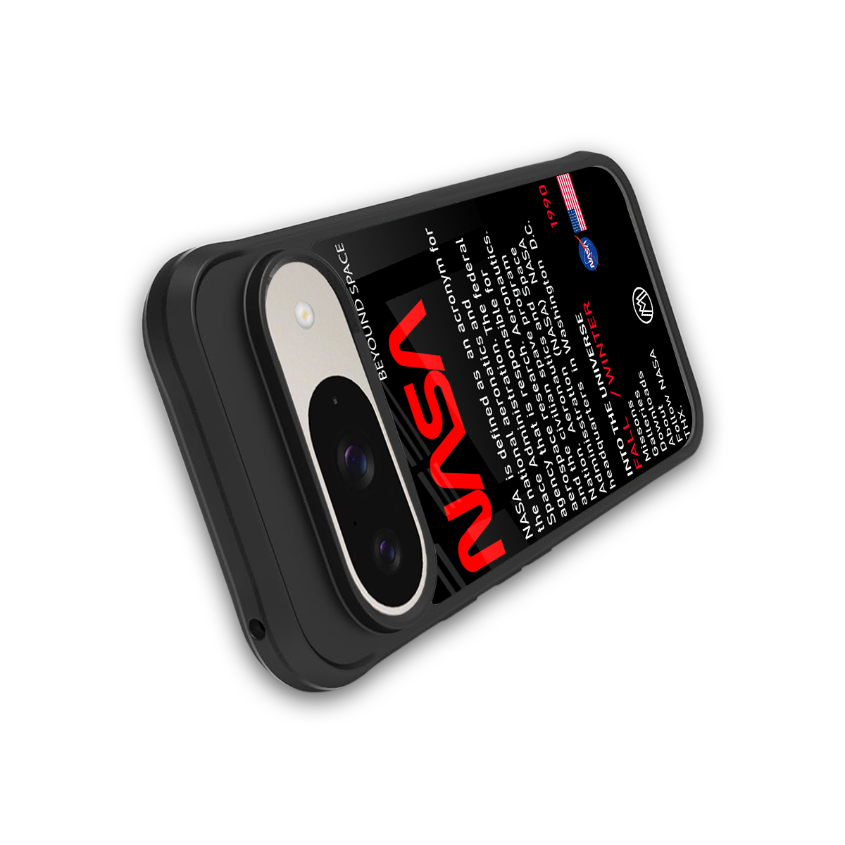 nasa project back phone cover | glass case for google pixel 9